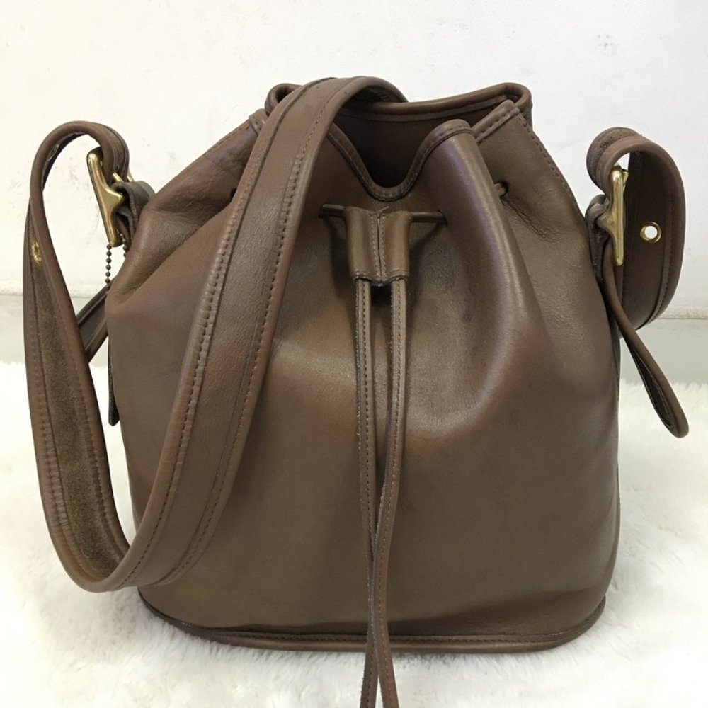 Vintage Coach Legacy Small Bucket Bag Brown Crossbody Bag